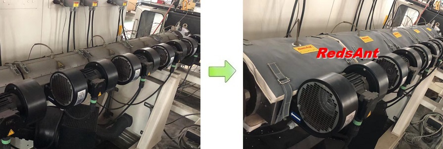 押出ラインの断熱材