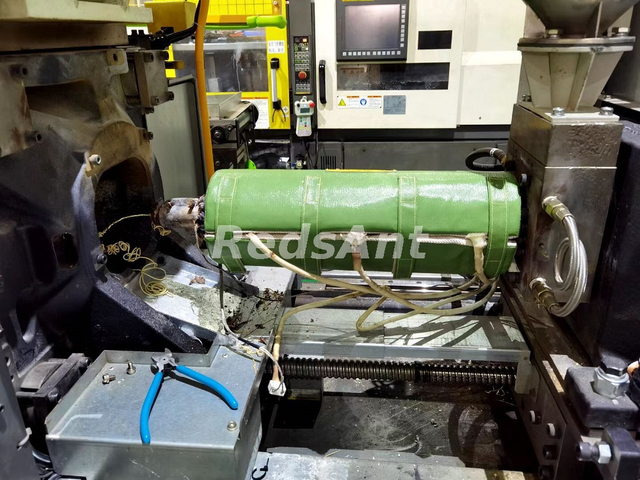 プラスチック射出成形機バレル断熱ジャケット