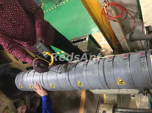 注入機、押出機、ブローフィルムマシン用の高省エアロシル断熱ブランケットブランケット